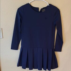 Polo by Ralph Lauren Kids Blue Long Sleeve Dress